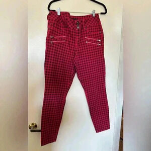 NWOT Never Worn Red and Black Checkered Torrid Jeans